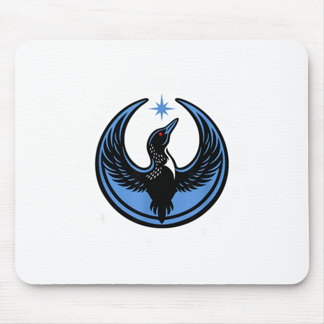 Minimale Minnesota-Rebell-Neue Staatsflagge Mousepad (Vorne)