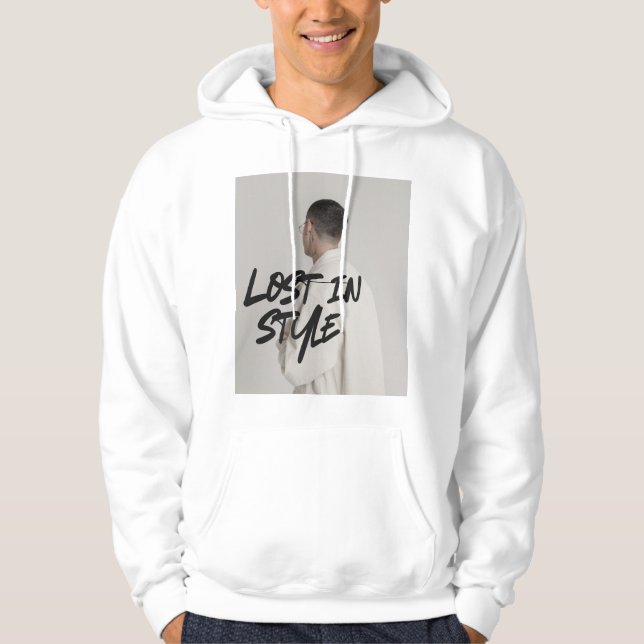 Minimale Mode-Zitat Hoodie (Vorderseite)