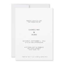 Minimale Moderne Art Deco Typografie Einladung Hoc