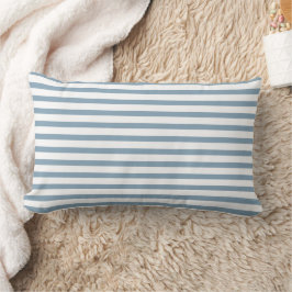 Minimale moderne Blaustreifen-Musterdesign Lendenkissen