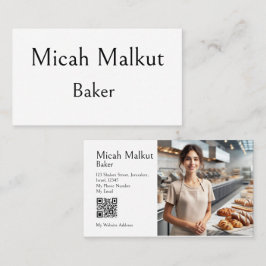 Minimale moderne einfache saubere QR-Code-Professi Visitenkarte