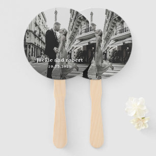 Minimale moderne Foto-Hochzeit Fächer