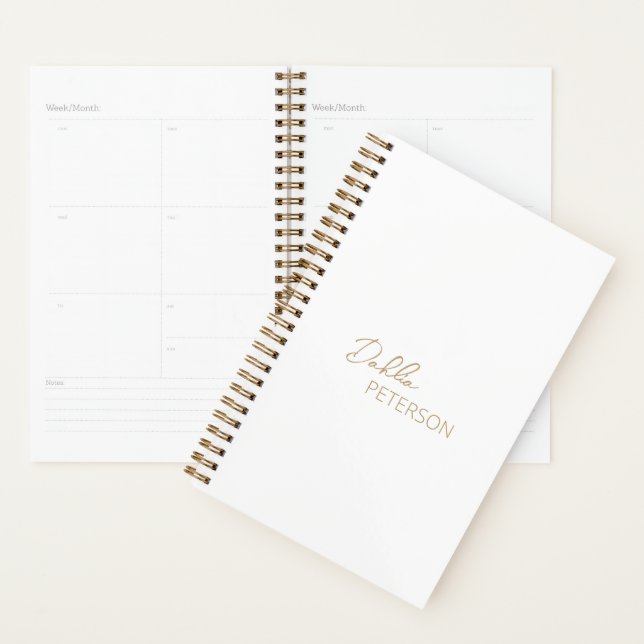 Minimale moderne Gold Planer (Anzeige)