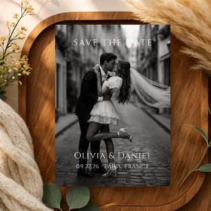 Minimale moderne Hochzeit - Save-the-Date Save The Date