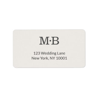 Minimale moderne Hochzeitsadresse-Etikette für ein Adressaufkleber