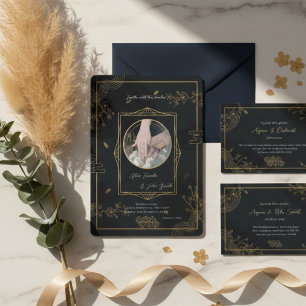 Minimale moderne Hochzeitseinladung – Elegant JP Einladung