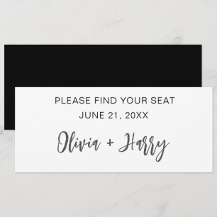 Minimale moderne Hochzeitstisch-Sitzordnung-Header Einladung