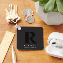 Minimale moderne klassische schwarze Monogramm