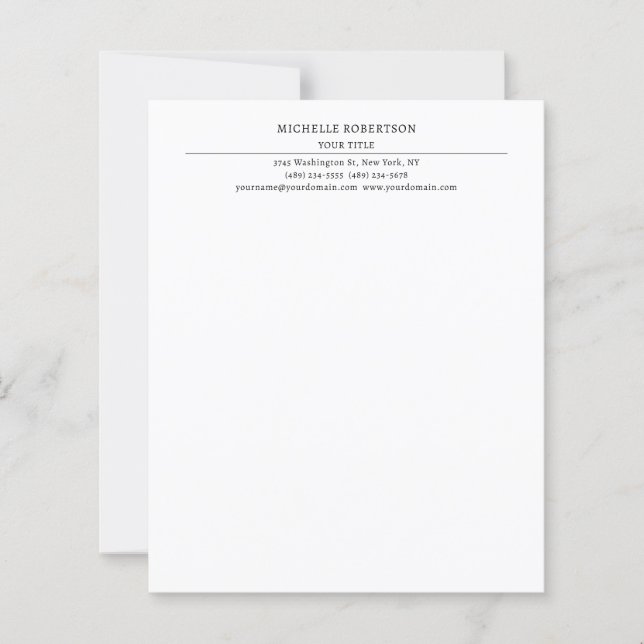 Minimale moderne professionelle kreative Papiersei (Vorderseite)