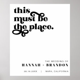 Minimale moderne schicke Typografie Klassische Hoc Poster