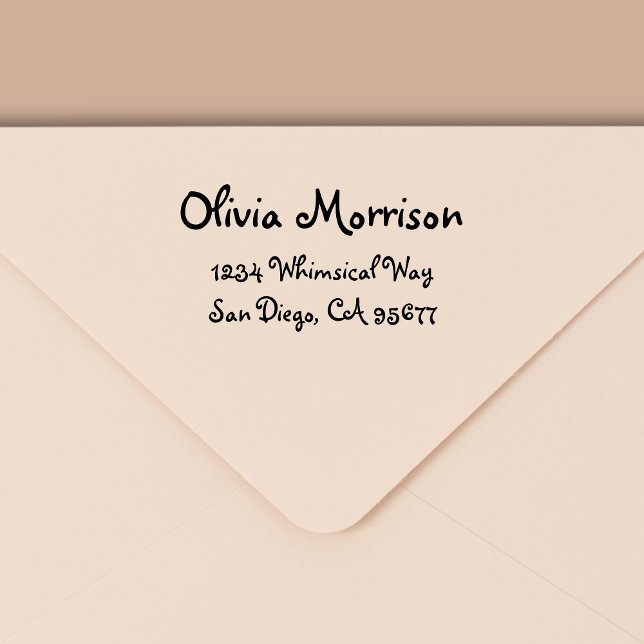 Minimale moderne Typografie-Rücksendeadresse Permastempel (Von Creator hochgeladen)