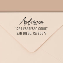 Minimale moderne Typografie-Rücksendeadresse