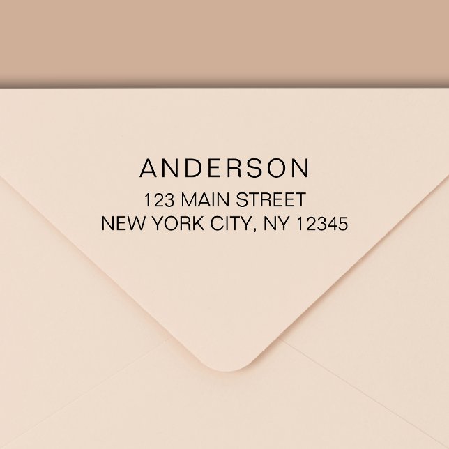 Minimale moderne Typografie-Rücksendeadresse Permastempel (Von Creator hochgeladen)