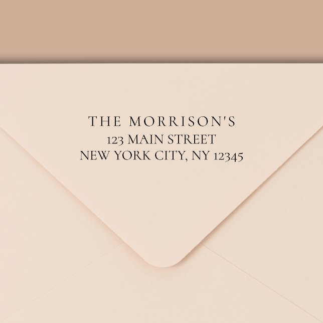 Minimale moderne Typografie-Rücksendeadresse Permastempel (Von Creator hochgeladen)