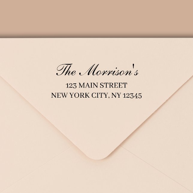 Minimale moderne Typografie-Rücksendeadresse Permastempel (Von Creator hochgeladen)