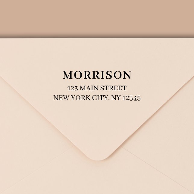 Minimale moderne Typografie-Rücksendeadresse Permastempel (Von Creator hochgeladen)