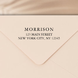 Minimale moderne Typografie-Rücksendeadresse Permastempel