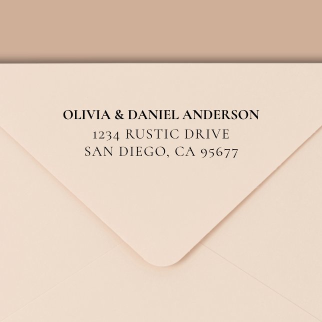 Minimale moderne Typografie-Rücksendeadresse Permastempel (Von Creator hochgeladen)