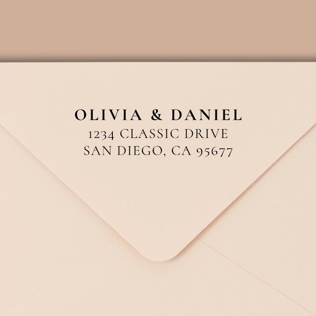 Minimale moderne Typografie-Rücksendeadresse Permastempel (Von Creator hochgeladen)