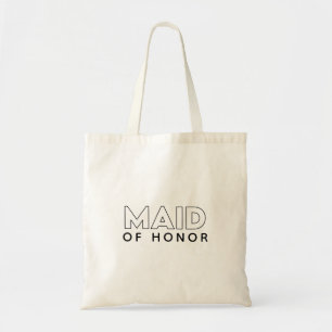 Minimale moderne Typografie Trauzeugin Tote Bag Tragetasche