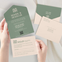 Minimale moderne vietnamesisch-englische Hochzeit
