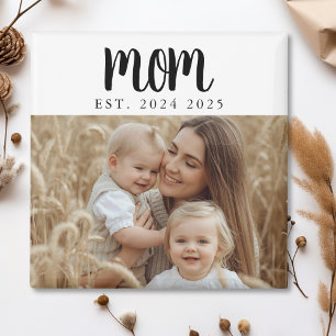 Minimale Mom Established Foto-Geschenkmagnet Magnet