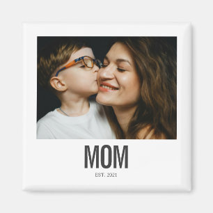 Minimale Mom Established Vintage Sofortbild-Foto Magnet