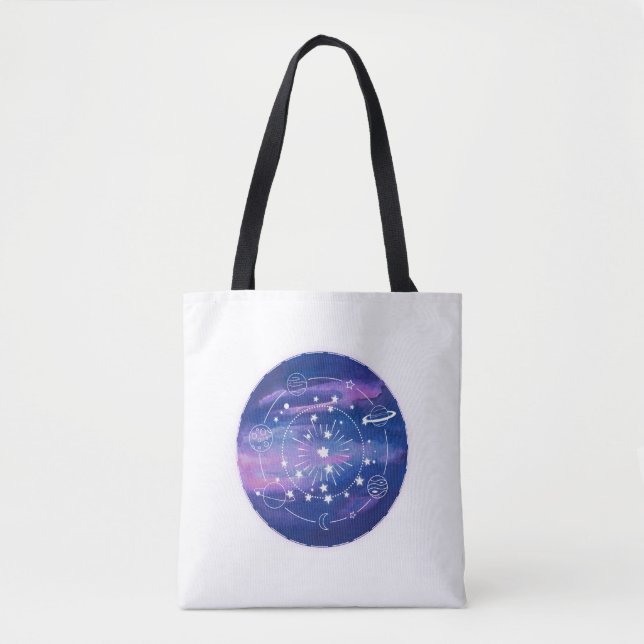 Minimale Mond-Galaxie-Gestaltung | Kosmische Ästhe (Vorderseite)