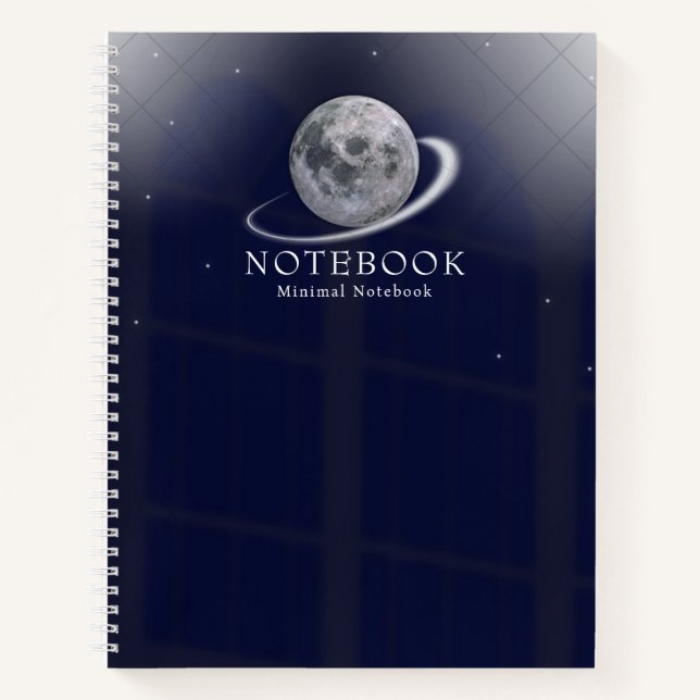 Minimale Mondraum-Personalisierte Notizbuch (Vorderseite)