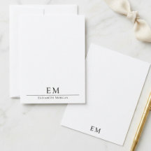 Minimale Monogramm Elegante Moderne Vertikale