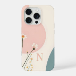 Minimale Monogramm-Hülle N – Moderne Ästhetik D iPhone 15 Pro Hülle