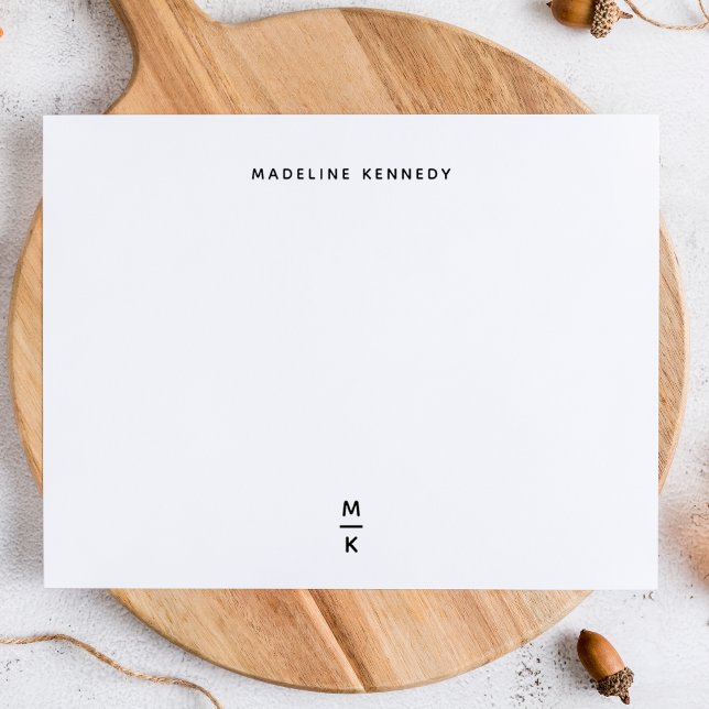 Minimale Monogramm-Notizkarten Mitteilungskarte (Von Creator hochgeladen)