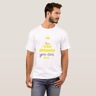 Minimale Motivationszitat Herren T-Shirt