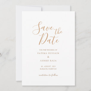 Minimale muslimische "Save The Date"-Ankündigung i Save The Date