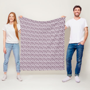 Minimale Nahtlose Blattstruktur Elegante Botanik Fleecedecke