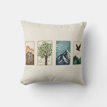 Minimale Natur-Set – Berg- und Baum-Kunst
