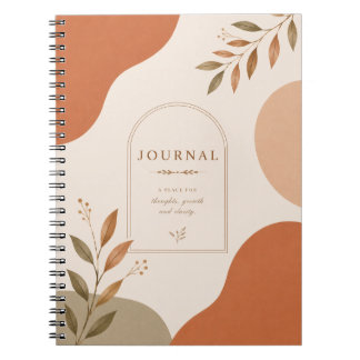 Minimale neutrale Journal-Notizbuch | Notizblock