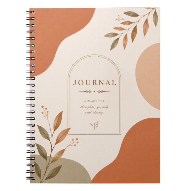 Minimale neutrale Journal-Notizbuch |  Notizblock (Vorderseite)
