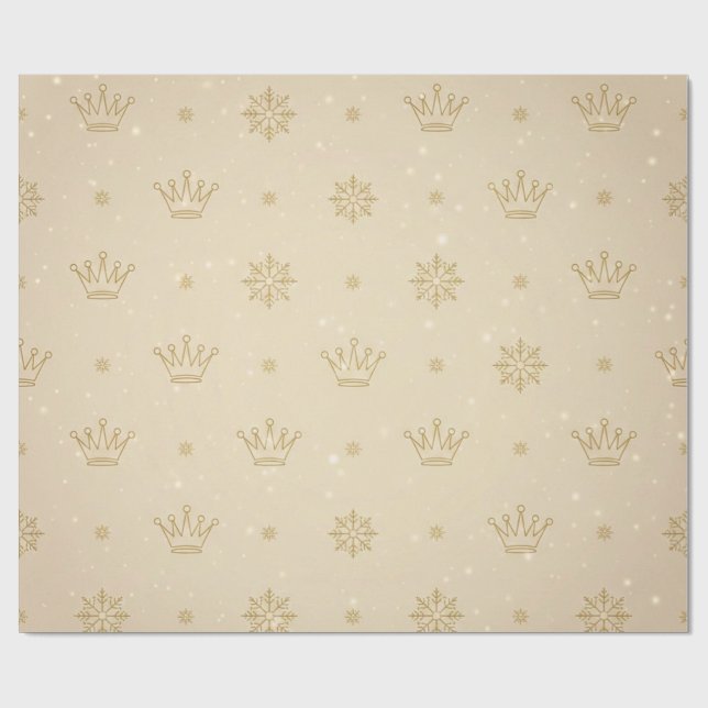 Minimale neutrale Luxus-Weihnachtspapier Geschenkpapier (Flach)