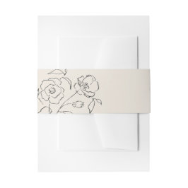 Minimale neutrale, zarte Hochzeit der bildenden Kü Einladungsbanderole