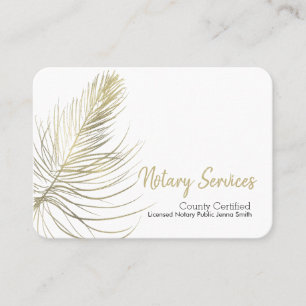 Minimale Notare Services Gold Earthy Square Visitenkarte