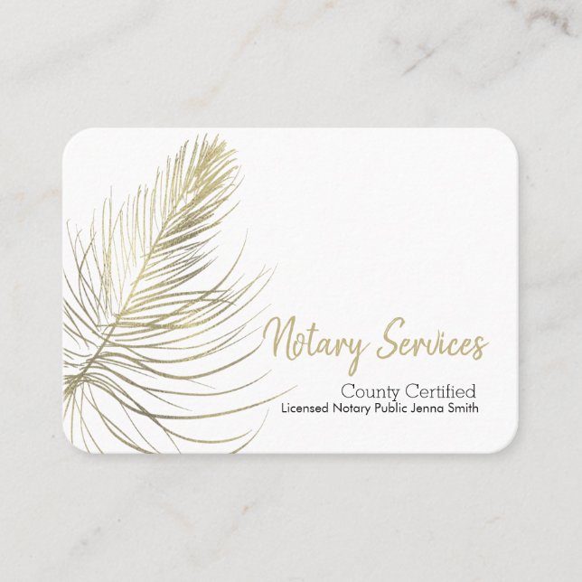 Minimale Notare Services Gold Earthy Square Visitenkarte (Vorderseite)