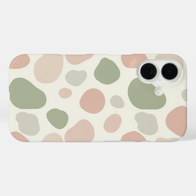 Minimale organische Blob-Muster  Case-Mate iPhone Hülle (Rückseite (Horizontal))