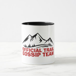 Minimale Outdoor-Berg-Gestaltung Wandern rot schwa Tasse