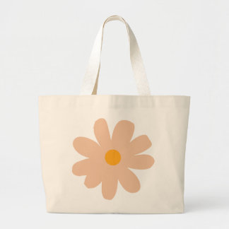 Minimale Pastel Daisy Blume - Niedliche Retro Ästh Jumbo Stoffbeutel