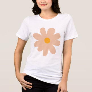 Minimale Pastel Daisy Blume - Niedliche Retro Ästh Tri-Blend Shirt