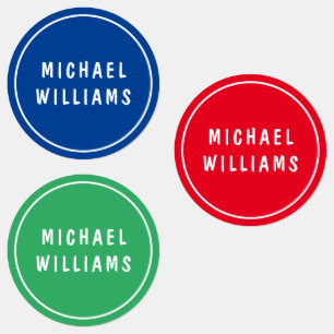 Minimale Personalisierte Boy Name Set Labels Etiketten