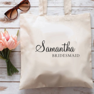 Minimale Personalisierte Bridesmaid, individuelle  Tragetasche
