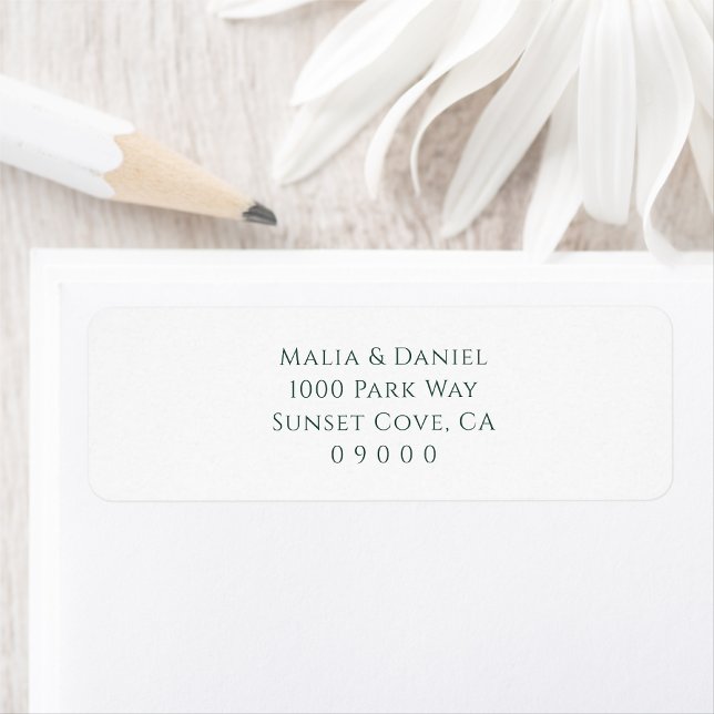 Minimale personalisierte Hochzeit-Rücksendeadresse (Von Creator hochgeladen)