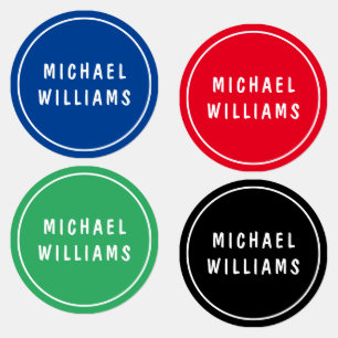 Minimale Personalisierte Namensschilder Etiketten